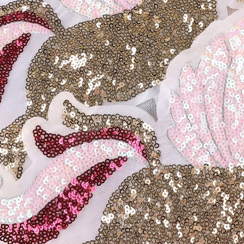 Sequined Unicorn Computer Embroidery Label Patch Stickers