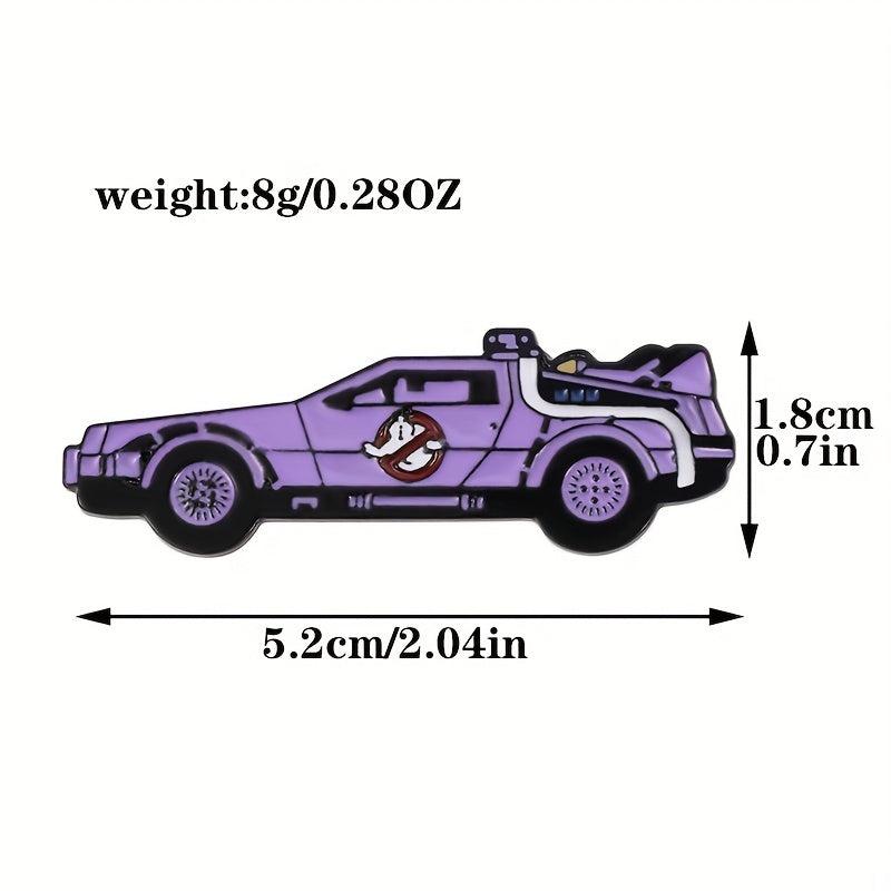 Purple Armed Car Enamel Pins Metal Paint Badges