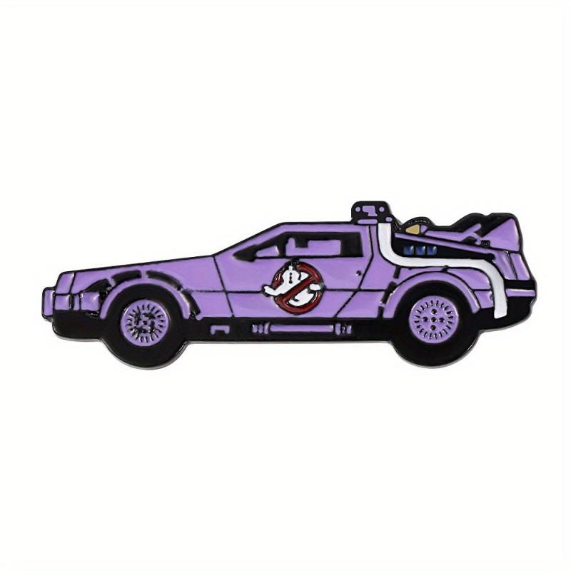 Purple Armed Car Enamel Pins Metal Paint Badges