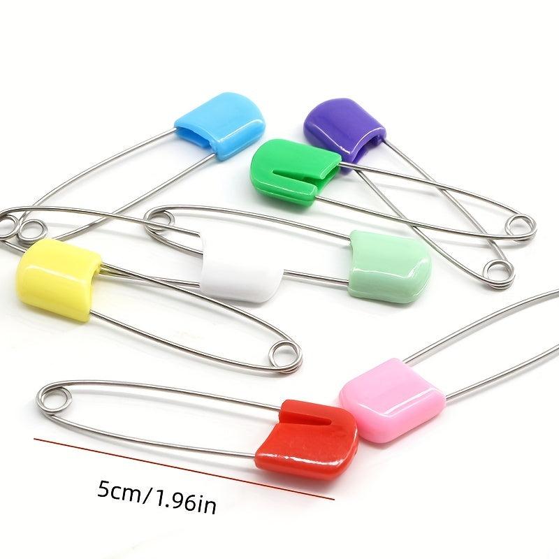 20pc Stainless Steel Pins Multicolor Headscarf Large Safety Pin