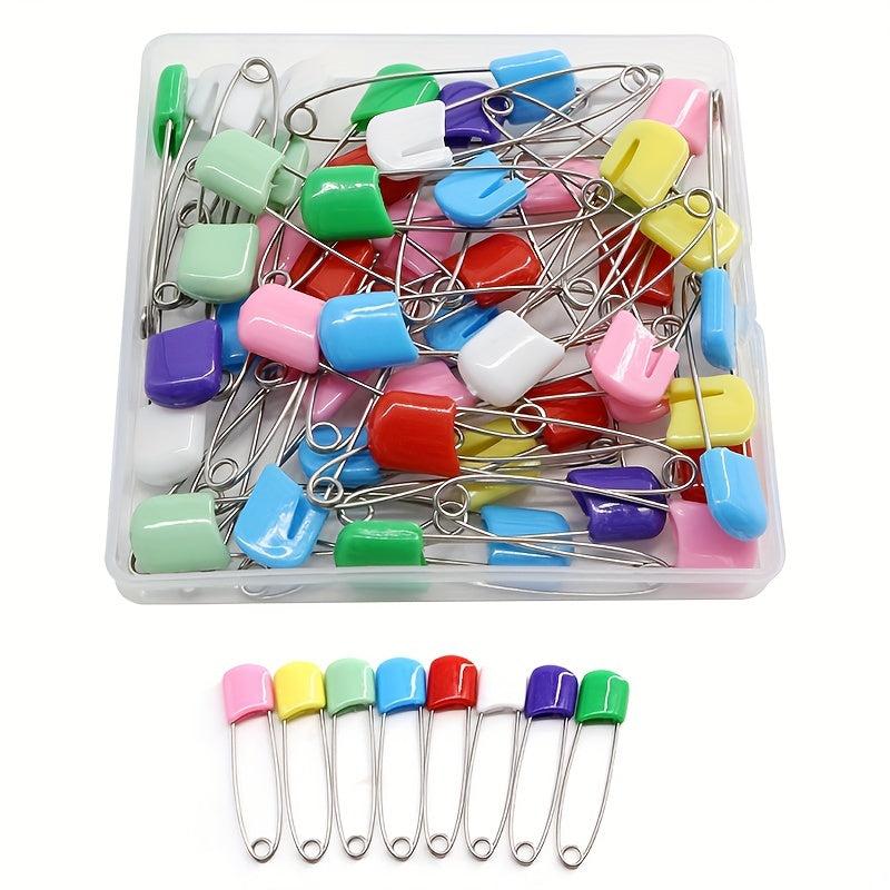 20pc Stainless Steel Pins Multicolor Headscarf Large Safety Pin