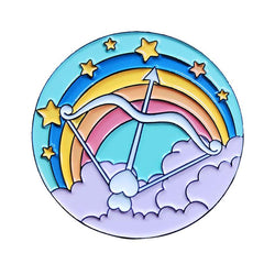 Aluminum Rainbow Dolphin Brooch