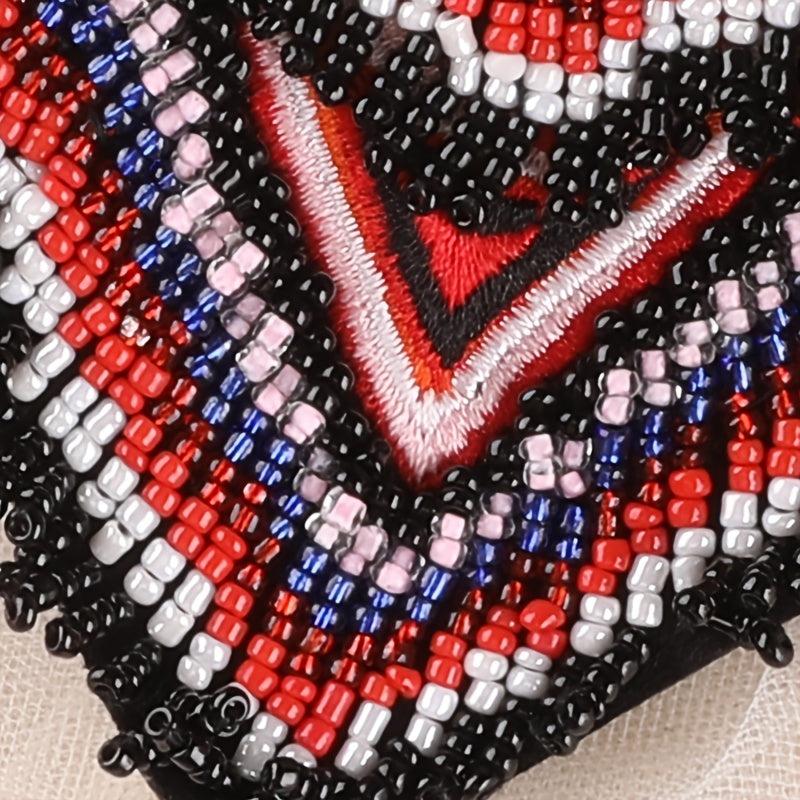 1pc Heart Beaded Embroidery Patches for DIY Clothes Accessories