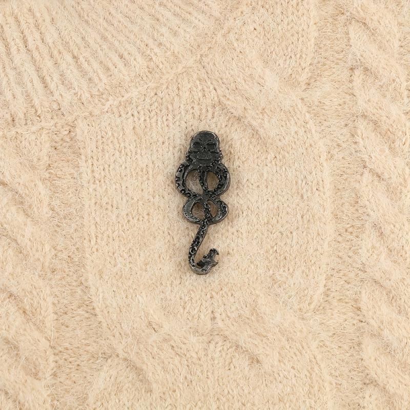Vintage Snake Brooch Gothic Punk Jewelry
