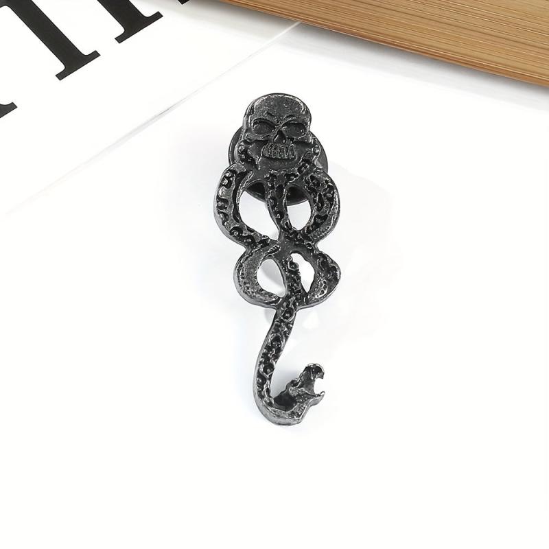 Vintage Snake Brooch Gothic Punk Jewelry
