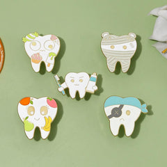 Love Teeth Funny Brooch For Men Pins