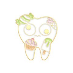 Love Teeth Funny Brooch For Men Pins