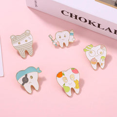 Love Teeth Funny Brooch For Men Pins