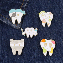 Love Teeth Funny Brooch For Men Pins