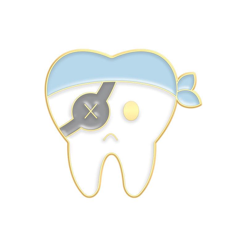 Love Teeth Funny Brooch For Men Pins