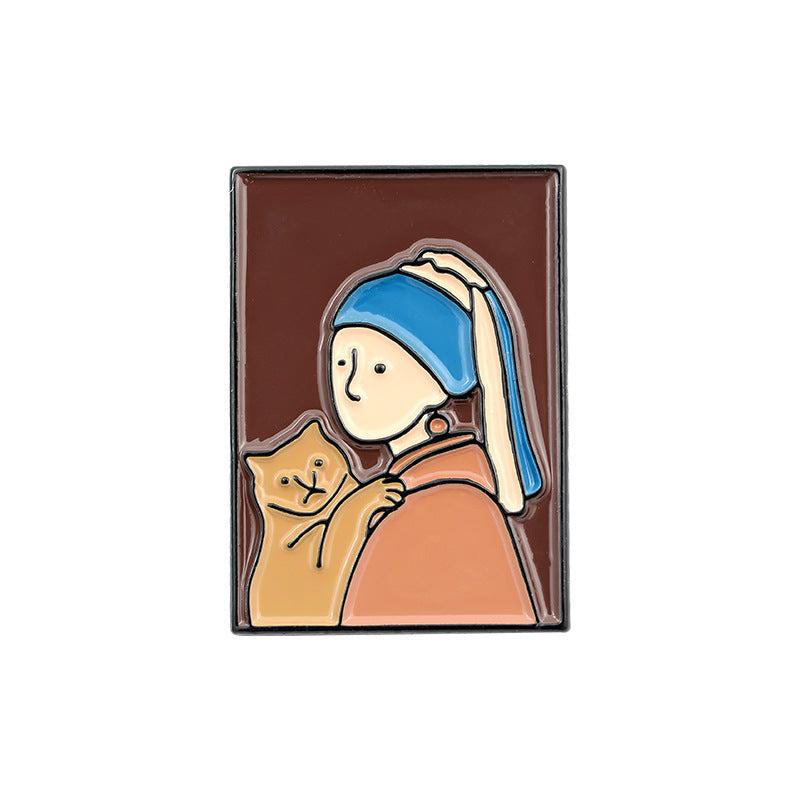 Cartoon Characters Brooch Buttons Aluminum Alloy Pins For Men