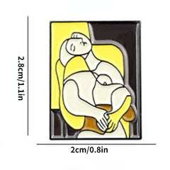 Cartoon Characters Brooch Buttons Aluminum Alloy Pins For Men