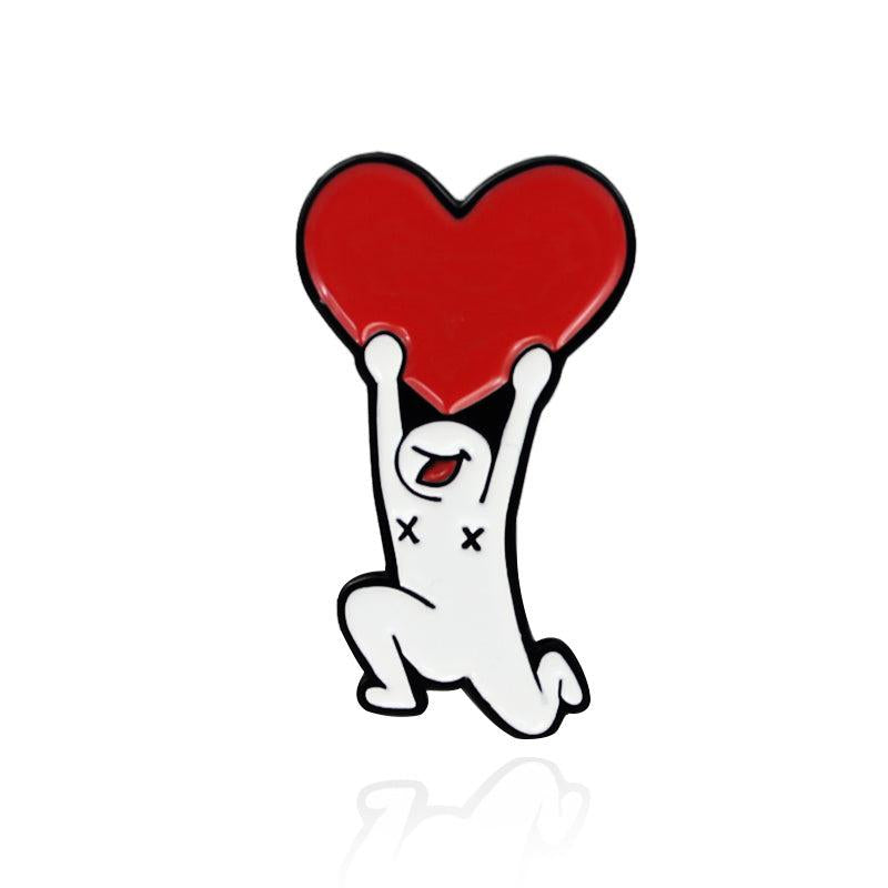 Happy Little Man Brooch - Adorable Pin for Men