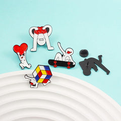 Happy Little Man Brooch - Adorable Pin for Men