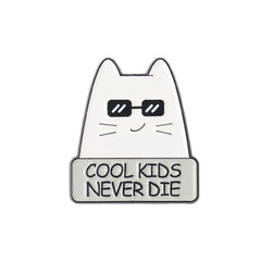 Sarcastic Cats Enamel Lapel Pins Funny Brooch