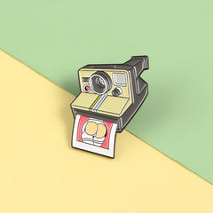 Cartoon Camera Photography Brooch