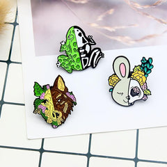 Men's Cartoon Animal Brooch for Clothes
