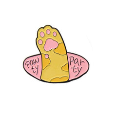 Cartoon Cat Paw Brooch