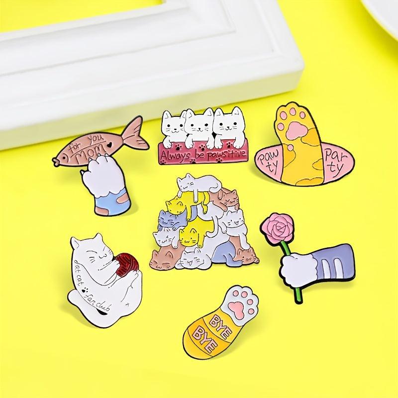 Cartoon Cat Paw Brooch