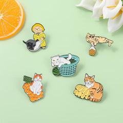 Cat Pattern Zinc Alloy Pin