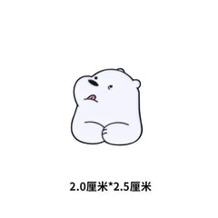 Cute Greedy Bear Cartoon Brooch Pin