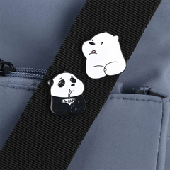 Cute Greedy Bear Cartoon Brooch Pin
