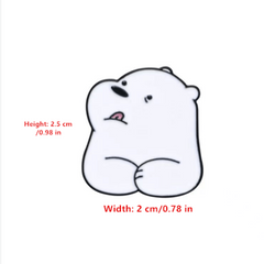 Cute Greedy Bear Cartoon Brooch Pin