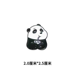 Cute Greedy Bear Cartoon Brooch Pin