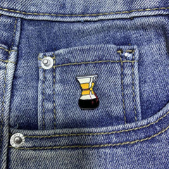 Funky Creative Coffee Series Brooch Pins Cartoon Pin Clothes Bag Accessories