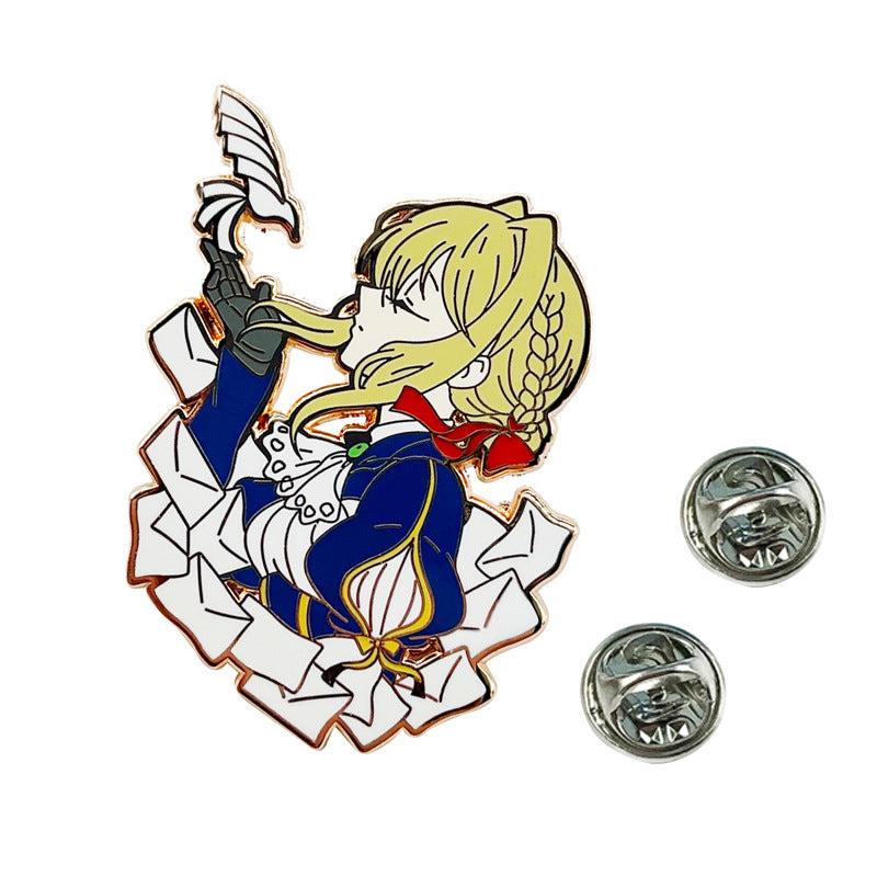 Anime Enamel Pin Metal Badges Brooches For Men Lapel Pins