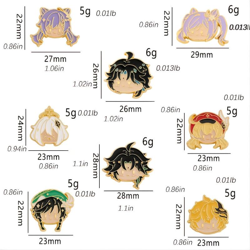 Cartoon Brooch Pins For Men's Jeans Backpacks