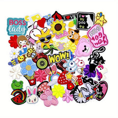 Cartoon Flower Embroidery Cloth Stickers DIY Clothing Accessories Decoration