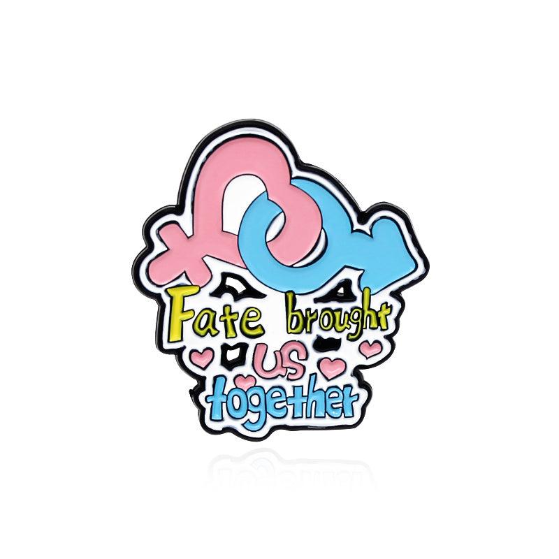 Summer Swimsuit Roller Skates Film Brooch
