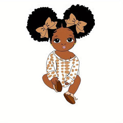 1pc Afro Girl Boy Iron on Sticker For Men Heat Transfer Vinyl Patches