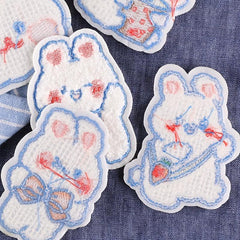 5pcs Rabbit DIY Iron On Patches For Clothing