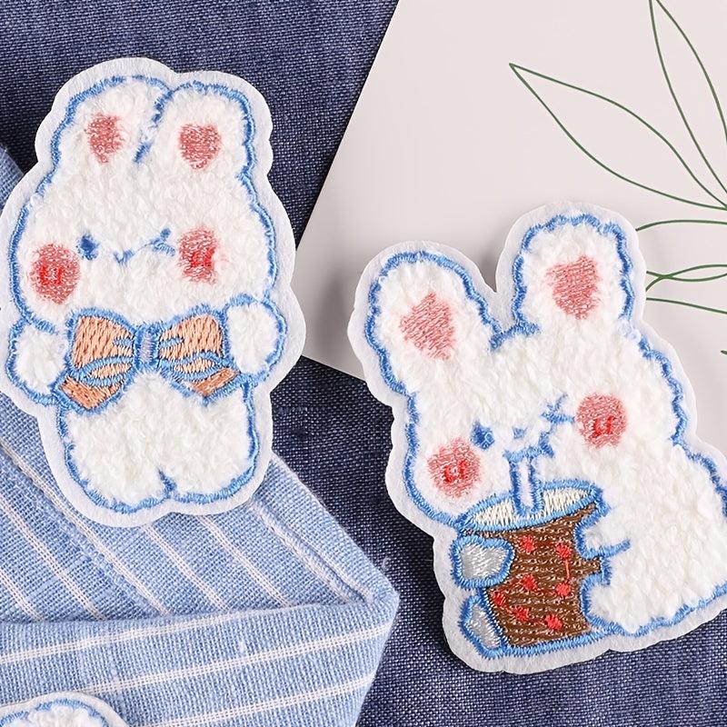 5pcs Rabbit DIY Iron On Patches For Clothing