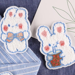 5pcs Rabbit DIY Iron On Patches For Clothing