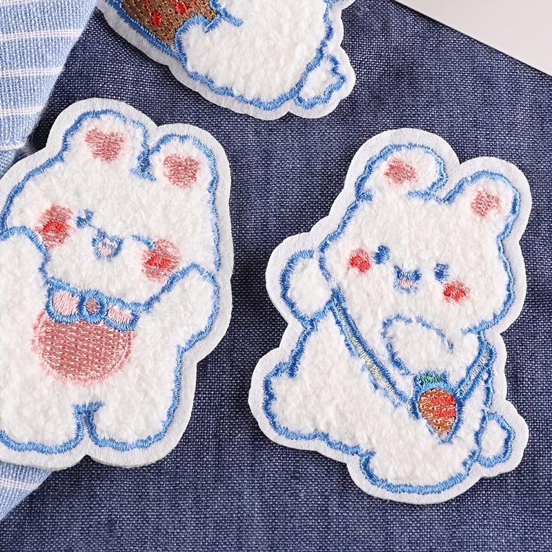 5pcs Rabbit DIY Iron On Patches For Clothing