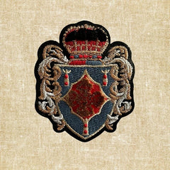 Crown Shield Patch - For Blazers, Jackets & Denim - Hole Repair