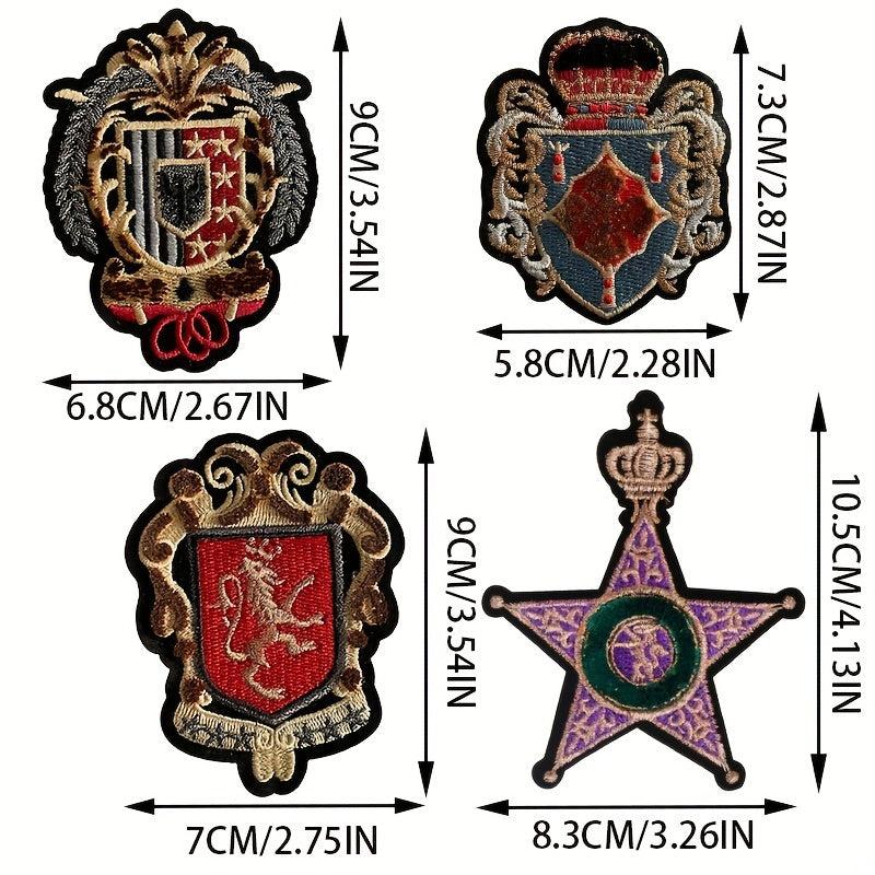 Crown Shield Patch - For Blazers, Jackets & Denim - Hole Repair