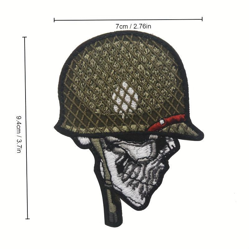 Boys Pirate Skull Arm Patch - Embroidered Design