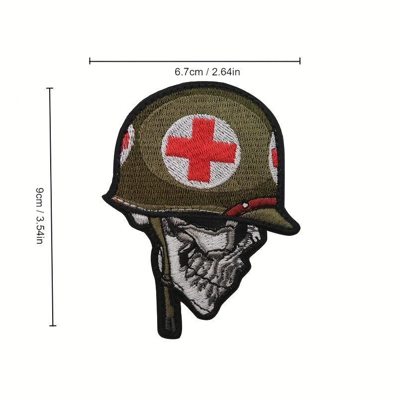 Boys Pirate Skull Arm Patch - Embroidered Design