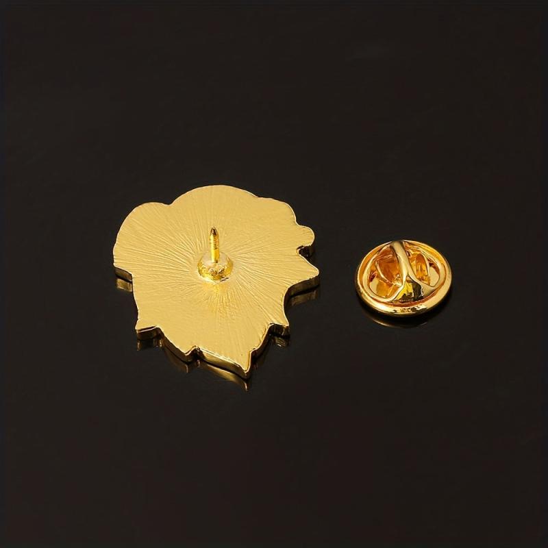 Cartoon Flame Tree Brooch for Men