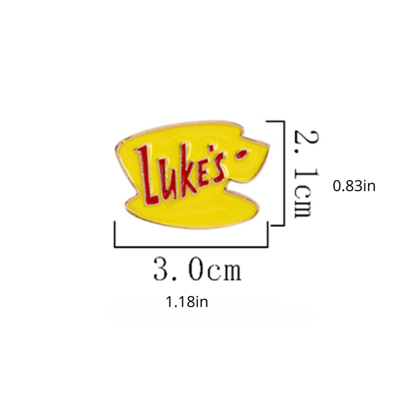 Bright Eye Letter Lukes Alloy Pin Clothing Bag Accessories Couple Pin