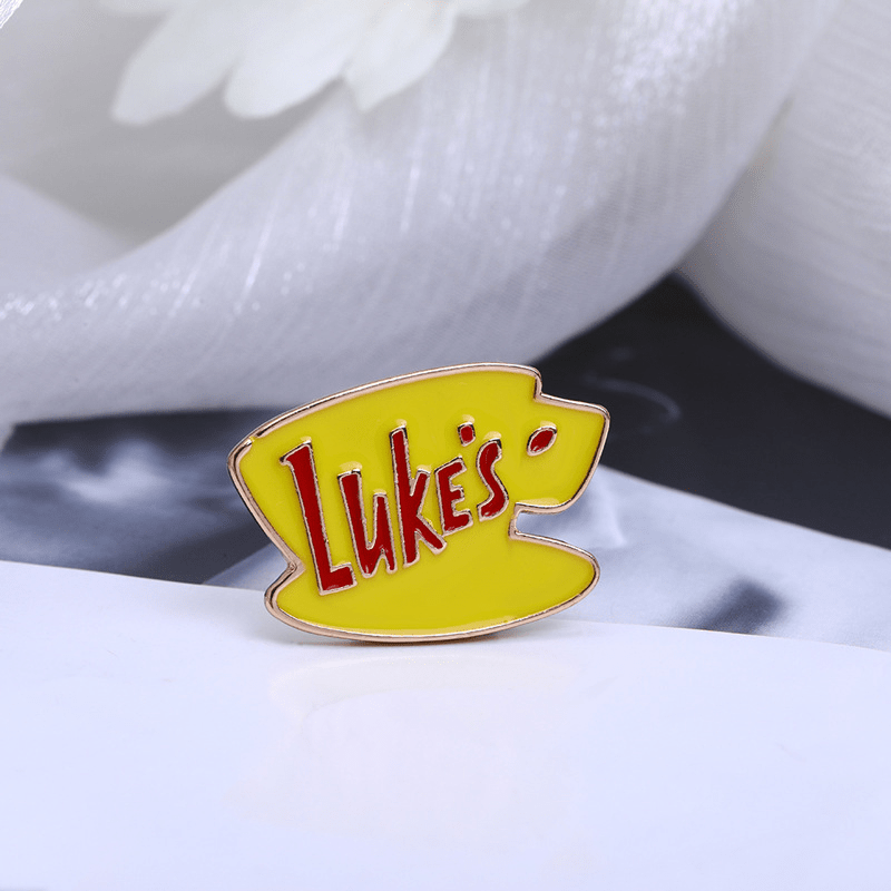 Bright Eye Letter Lukes Alloy Pin Clothing Bag Accessories Couple Pin