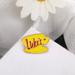 Bright Eye Letter Lukes Alloy Pin Clothing Bag Accessories Couple Pin