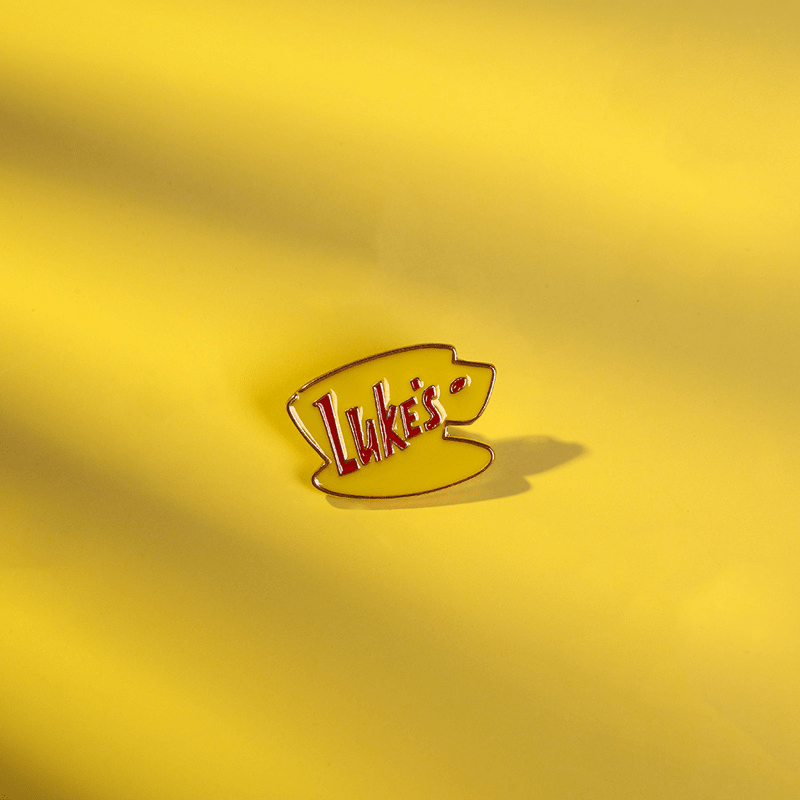 Bright Eye Letter Lukes Alloy Pin Clothing Bag Accessories Couple Pin