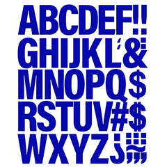 Iron-on Letters Heat Transfer Printing Stickers for Clothes, 5.08cm, 7 Colors