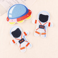 3pcs Astronaut Embroidery DIY Patch for Clothes Backpack Hat