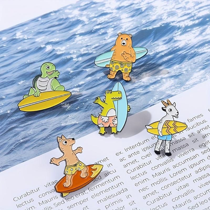 Cartoon Animal Brooch For Men Badge Clothing Bags Accessories Decoration